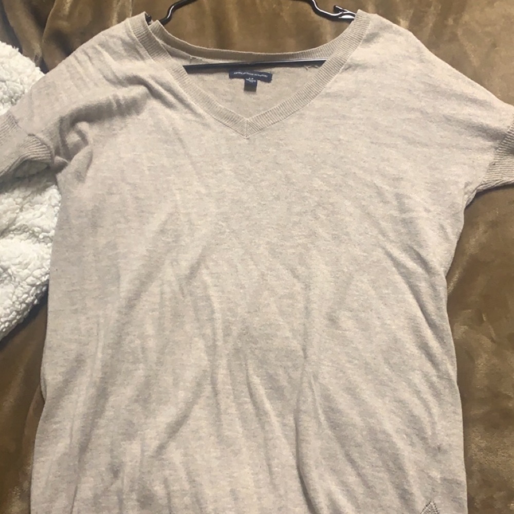 Long sleeve beige sweater